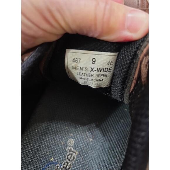 Ortho Feet Mens Orthopedic Shoes Brown Leather Comfirt Sz 9EEEE Extra Wide EUC - Picture 3 of 12